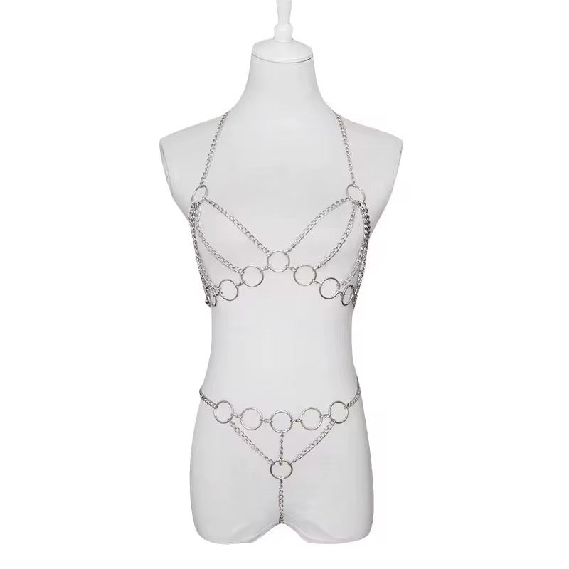 Body Chain Harness aus Metall