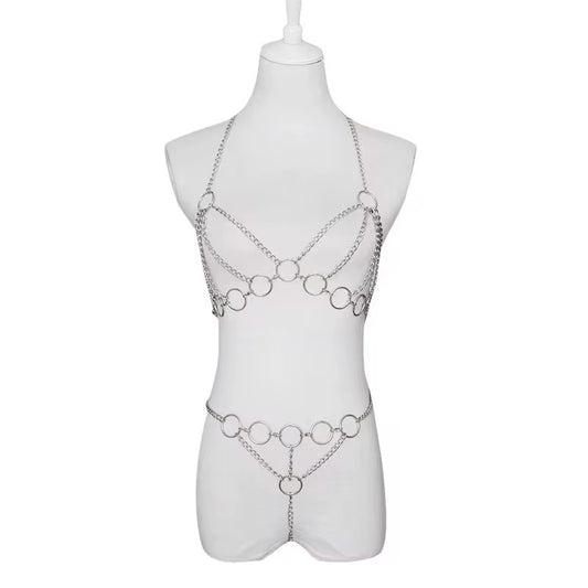 Body Chain Harness aus Metall